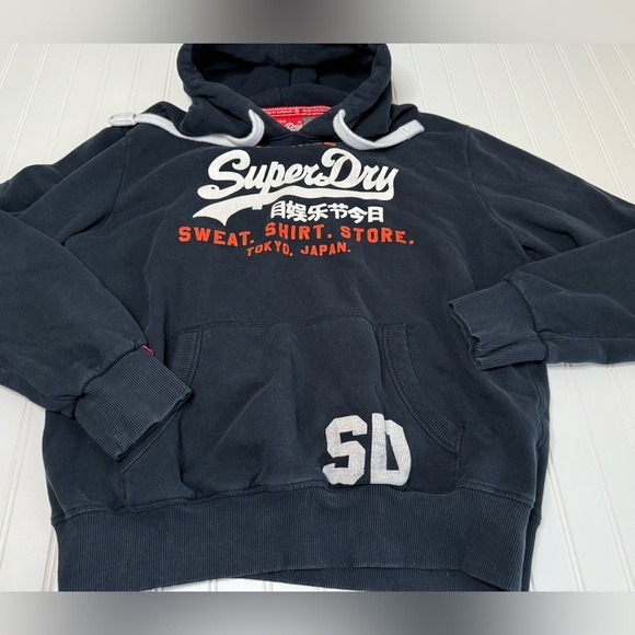 Superdry Hoodie Pullover Sweatshirt Men's Vintage Tokyo Japan XXL 847 - Picture 1 of 3